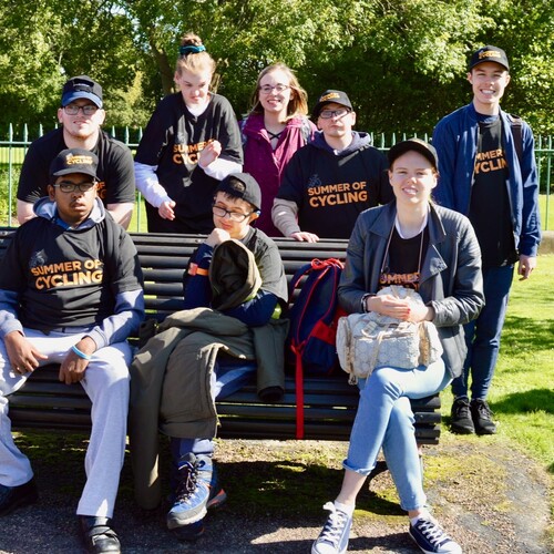 Group shot on bench thumbnail