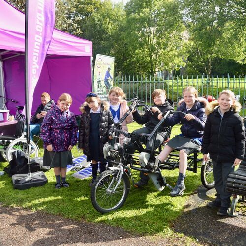 Children with adapted bike thumbnail