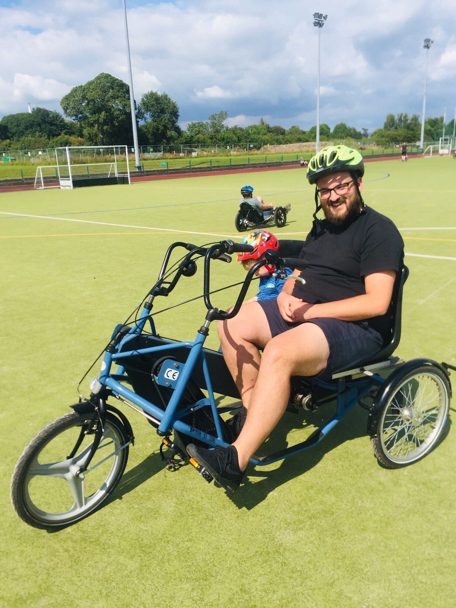 Adapted cycle on track