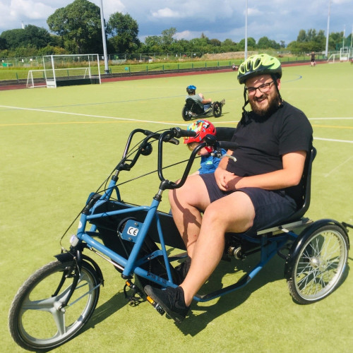 Adapted cycle on track