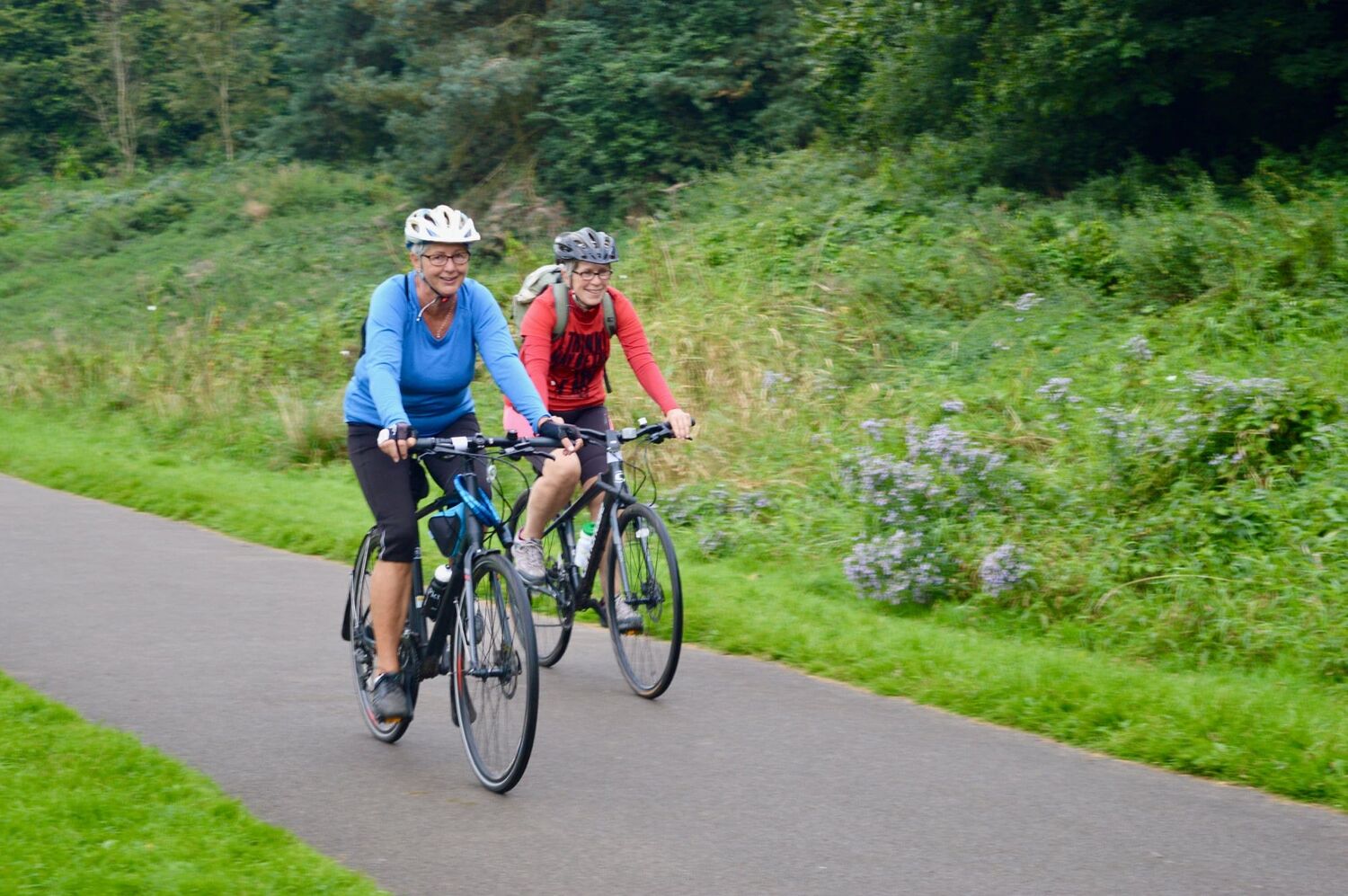 Riding bikes