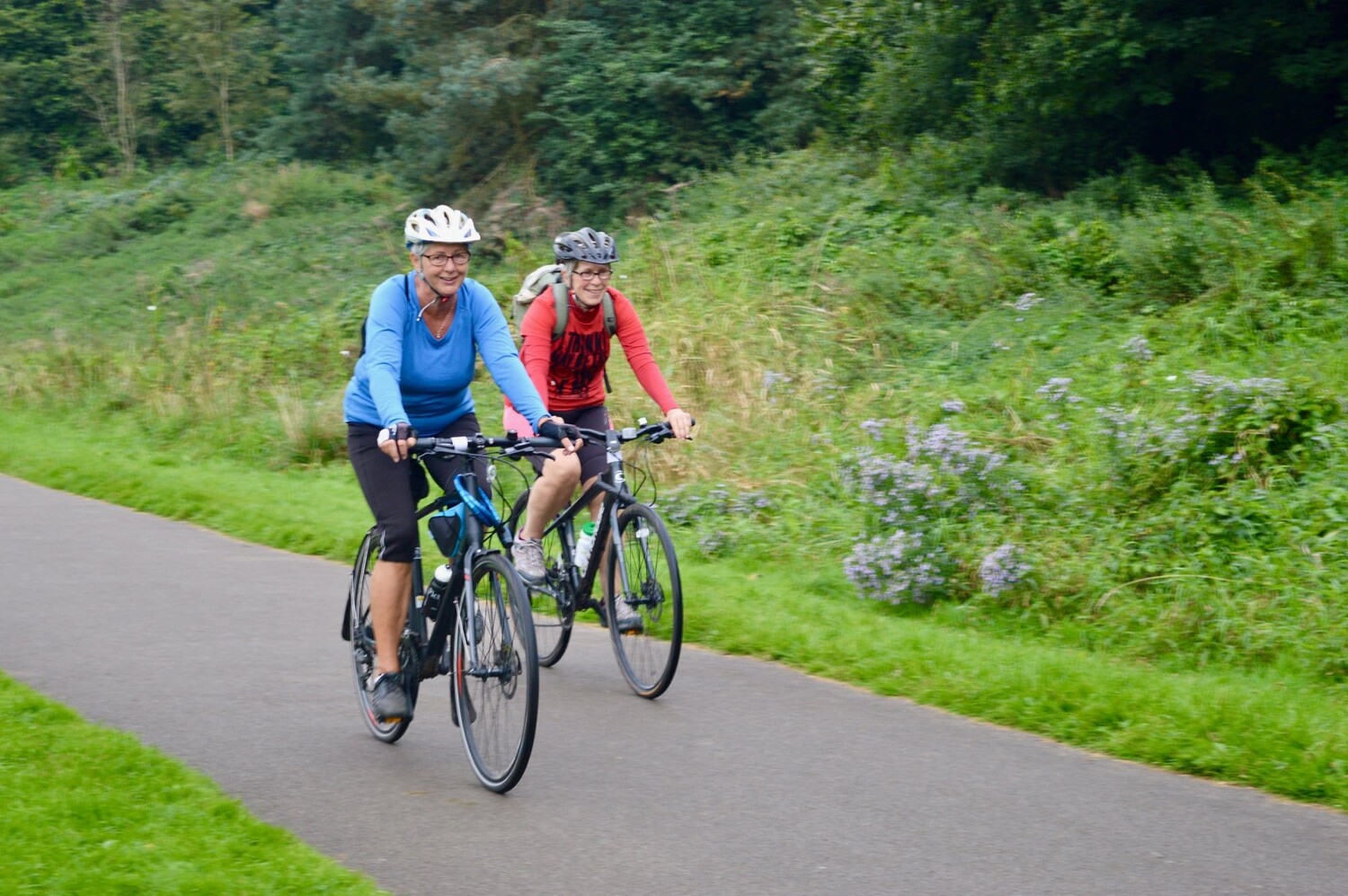 Riding bikes