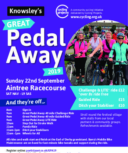 Great Pedal Away 2019 flyer cover page
