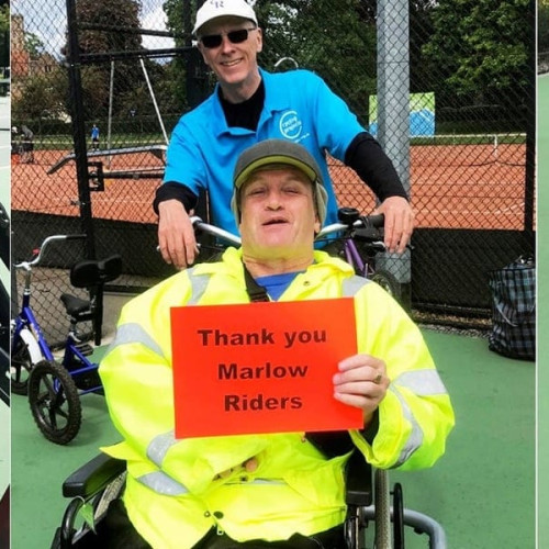 Great support for Marlow Wheels for All from their local cycling club