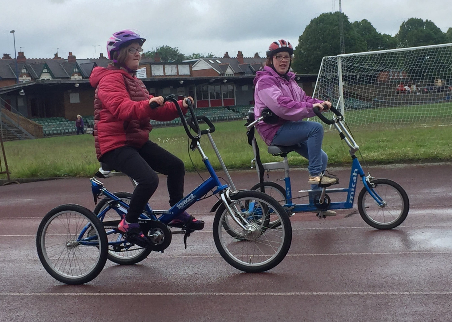 Two bike riders