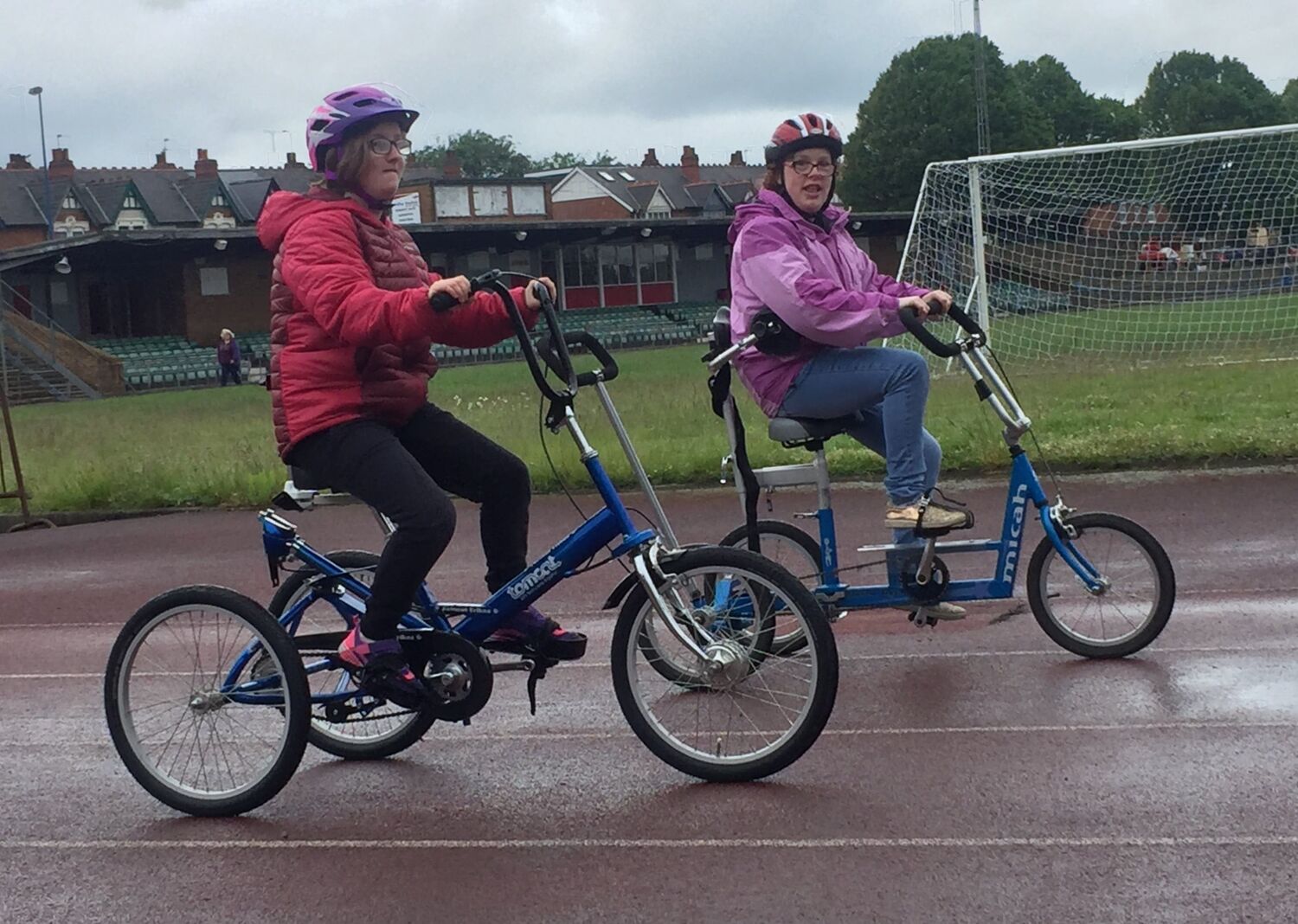 Two bike riders
