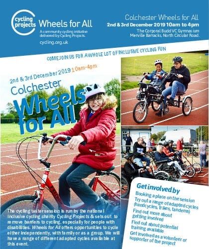 Colchester Wheels for All events cover page