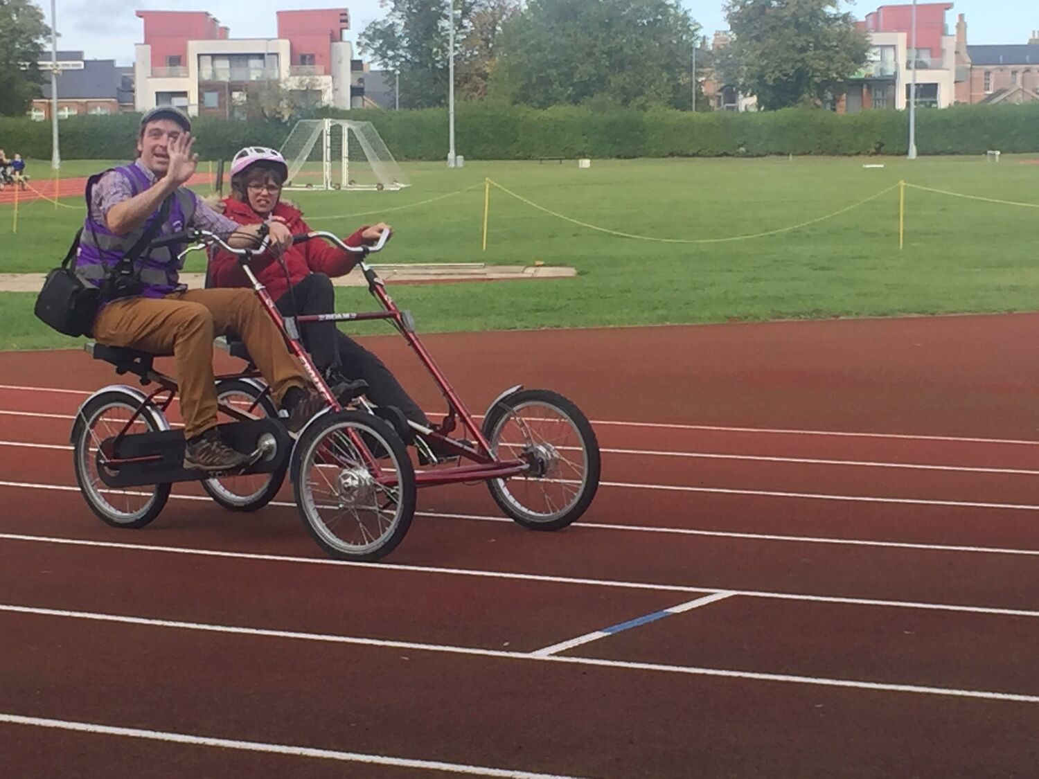 Riding adapted bikes