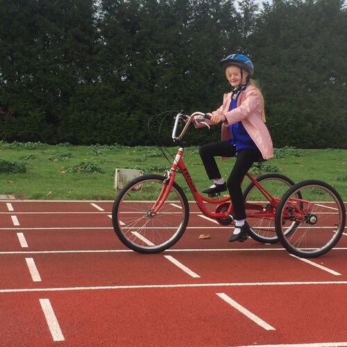 Riding adapted tricycle thumbnail