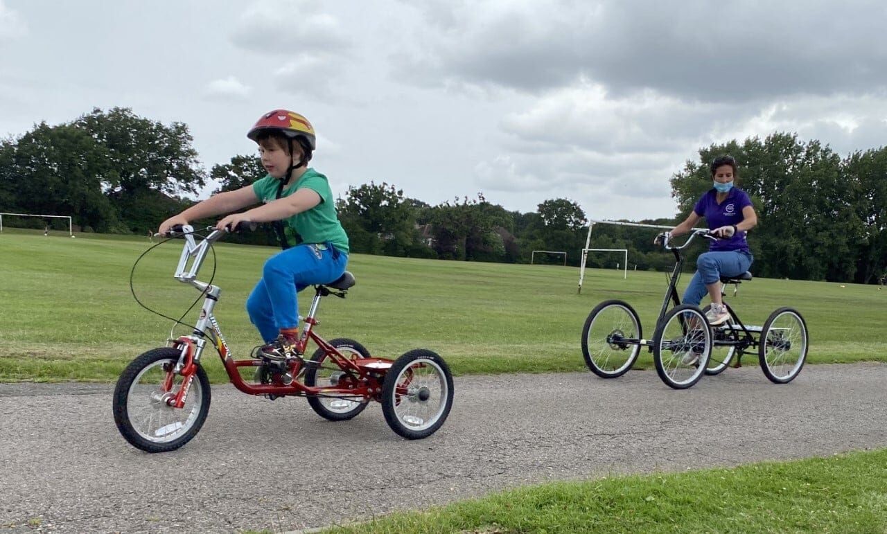 Riding trikes