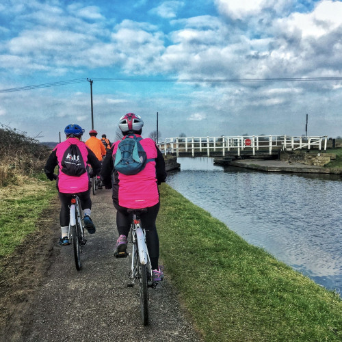 Cycling along the canal