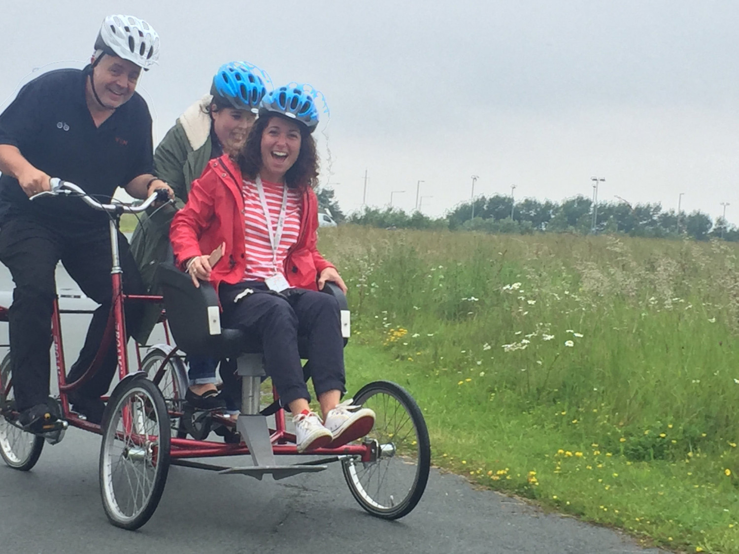 Fun on adapted bikes