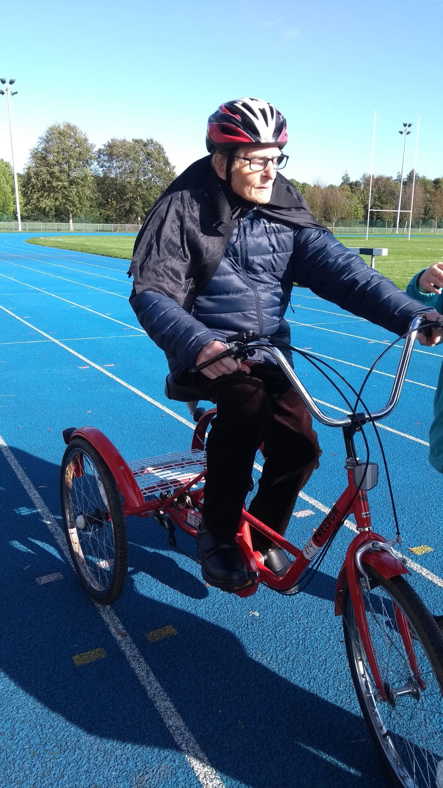 Caped bike ride