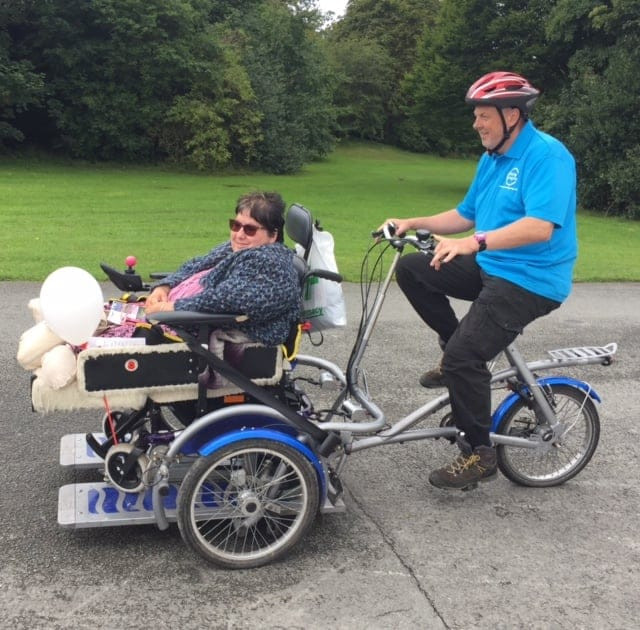 Wheelchair adapted bicycle