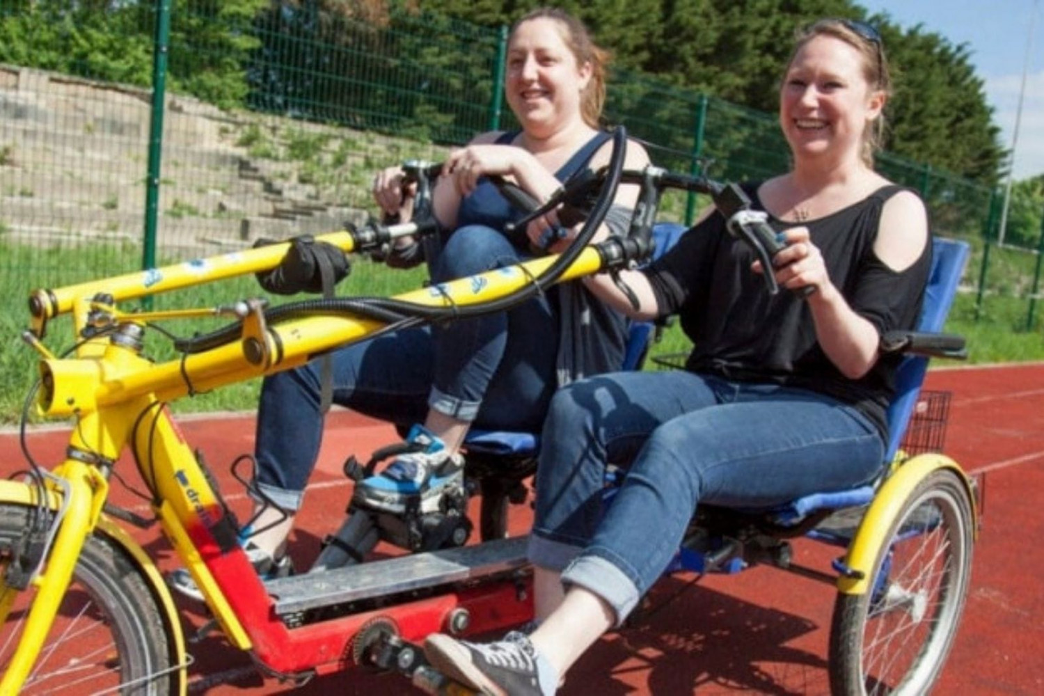 Riding adapted tricycle