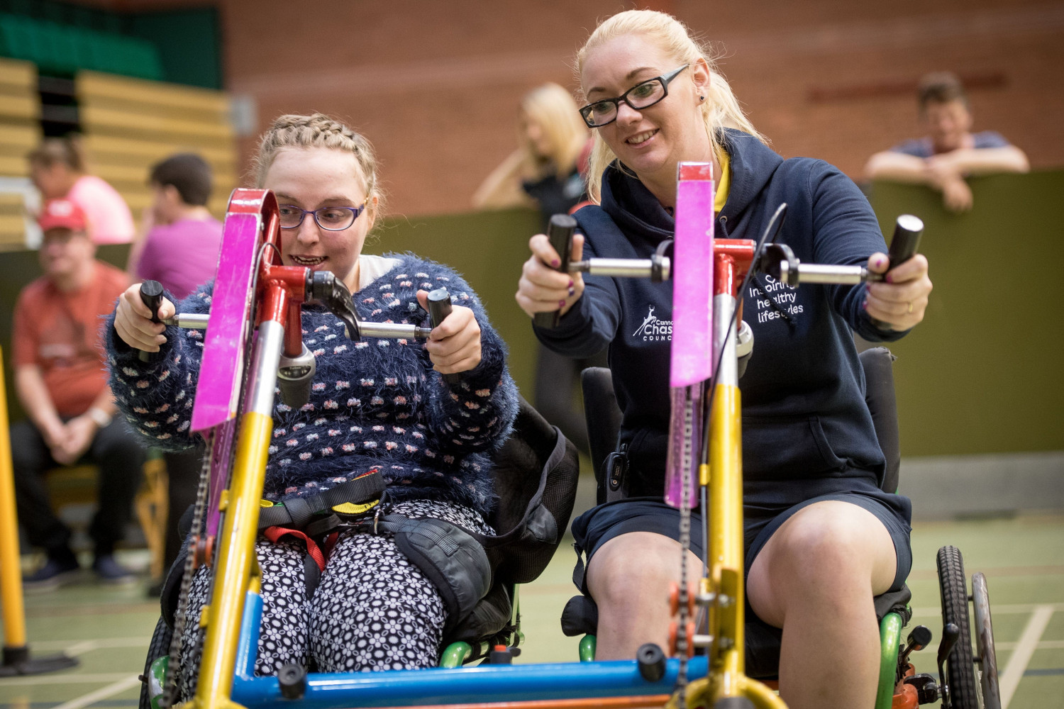 Indoor disabled cycling