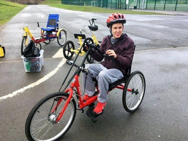 Chesterfield Wheels for All adapted cycle