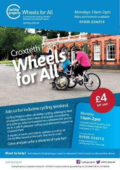 Croxteth Park Wheels for All Sessions