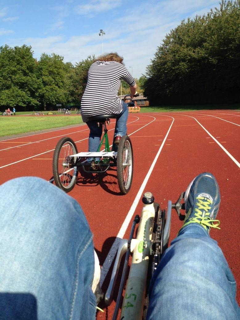 Low-view adapted bike ride