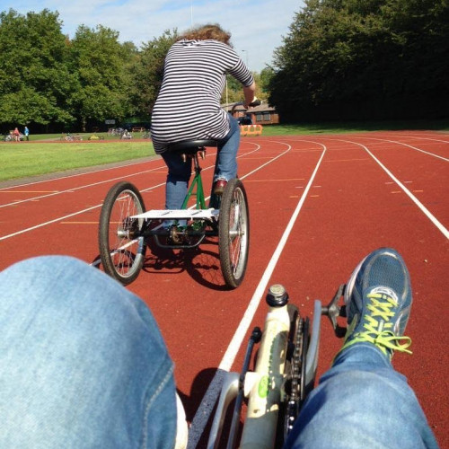 Low-view adapted bike ride