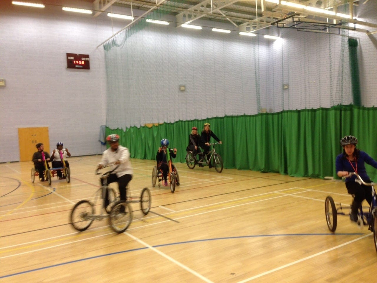 Leicester indoor bike ride