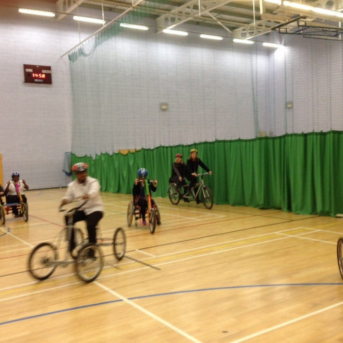 Leicester indoor bike ride