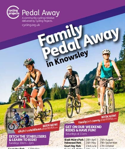 Pedal Away Knowsley events cover page